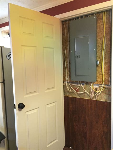 how to hide electrical box in hallway|how to conceal an electrical panel.